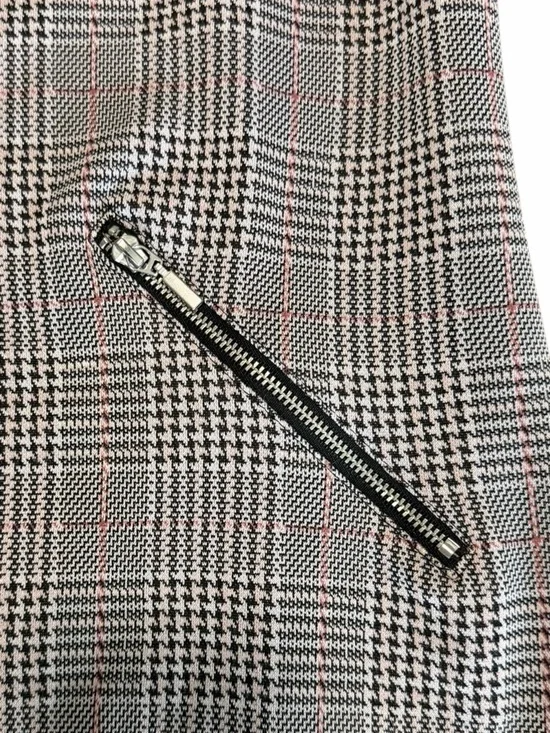 Maurices Gray Plaid Blazer with Pink Accents - Picture 4 of 4